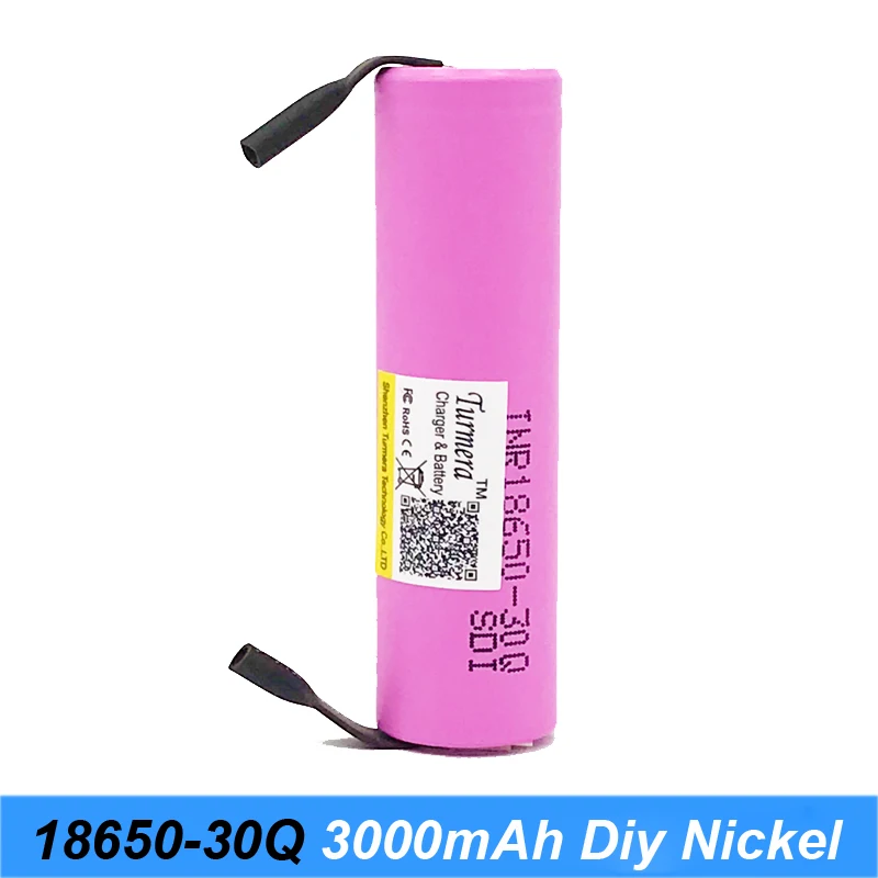 Turmera-18650-30q-diy nickel-05