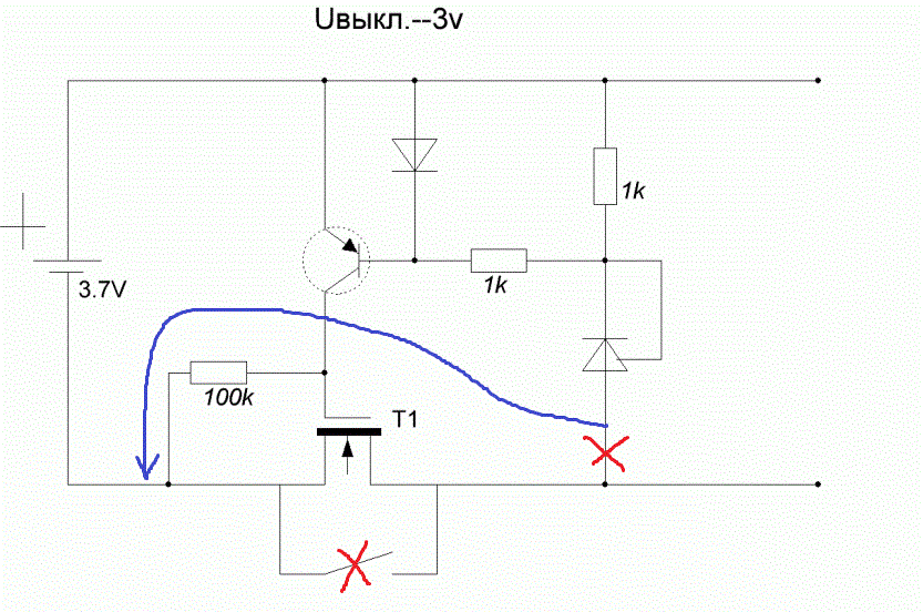 Схема зарядки ионистора