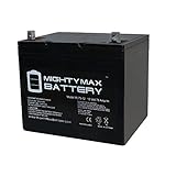 Mighty Max Battery ML75-12 12V 75Ah Replaces Jazzy 1104 1120 1170 XL Plus 1650 Battery Brand Product