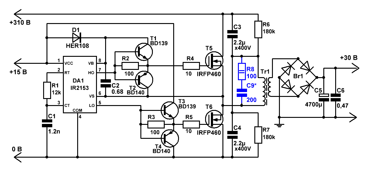 Z594 схема включения